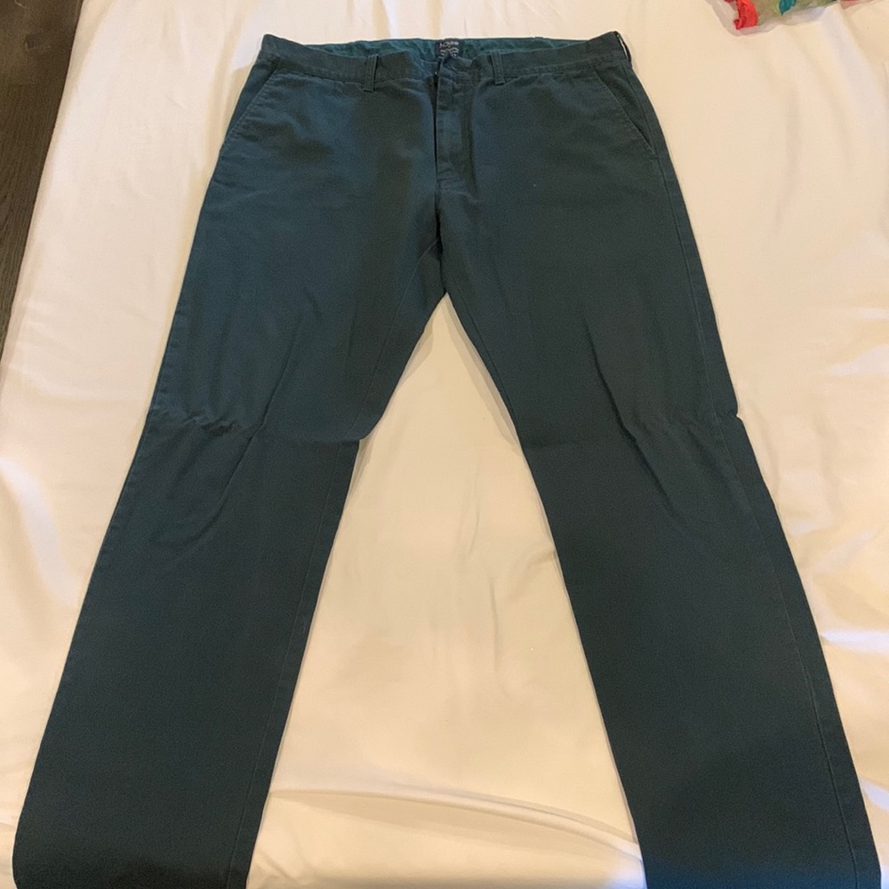JCrew Dark Green Dress Pants